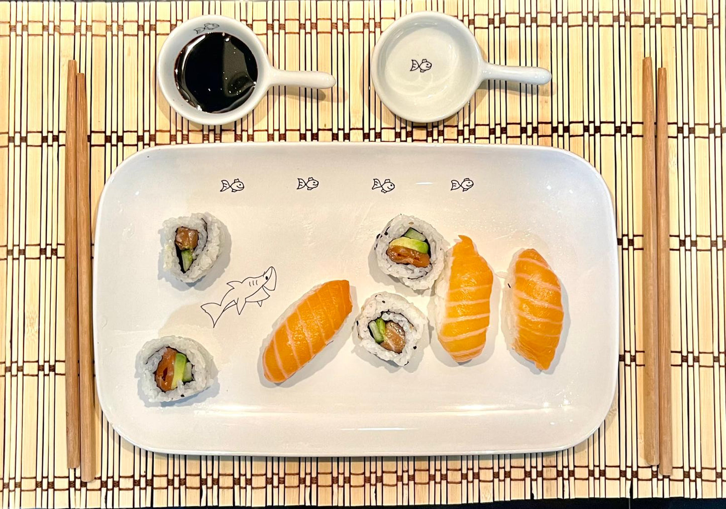 Bandeja de sushi "¡Peces: a comer!"  1